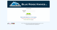 Desktop Screenshot of online.blueridgeknives.com